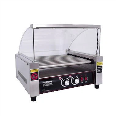 Komèsyal Hot Dog Roller Grill